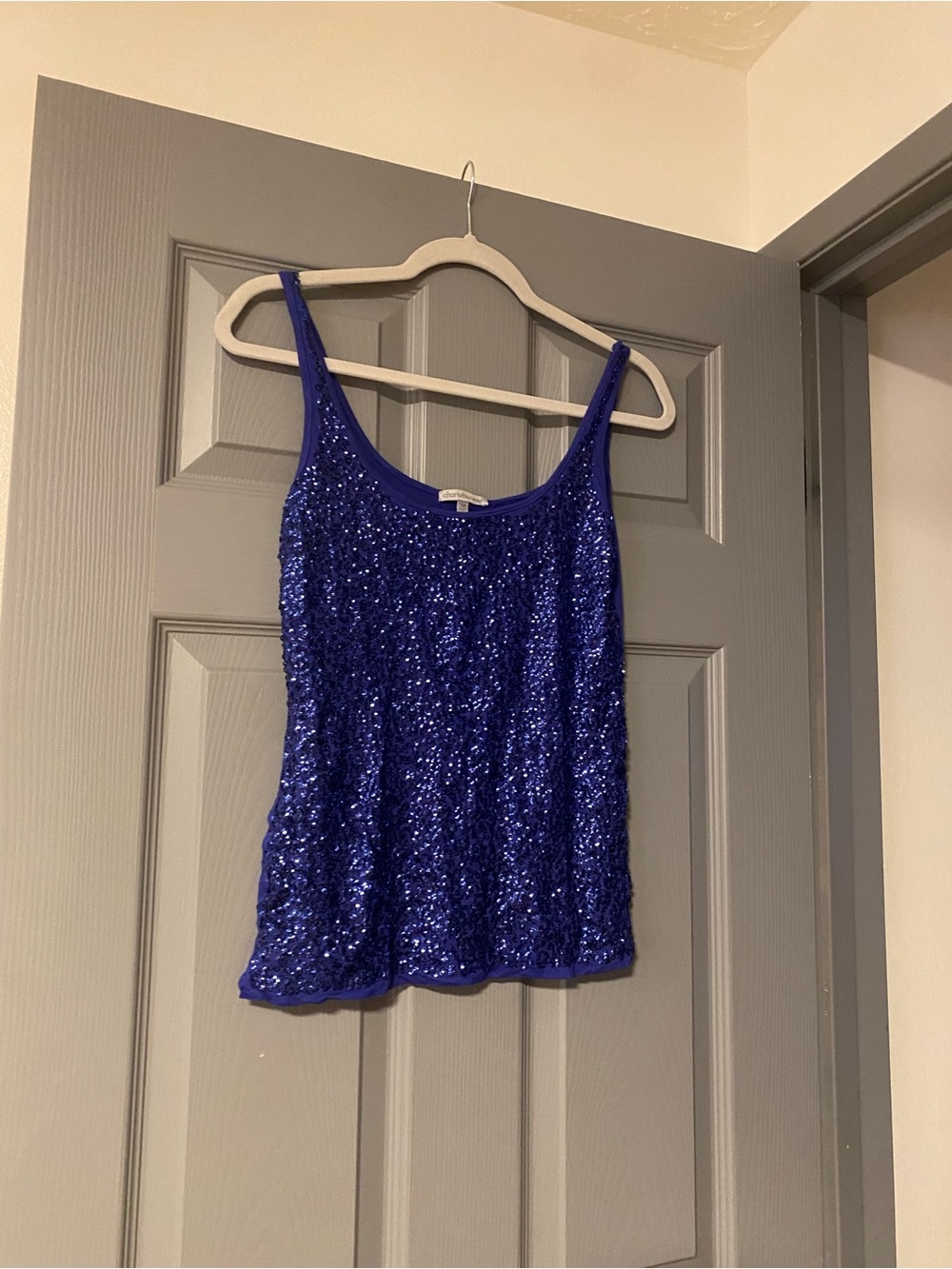 Charlotte Russe Royal Blue Sequin Cami